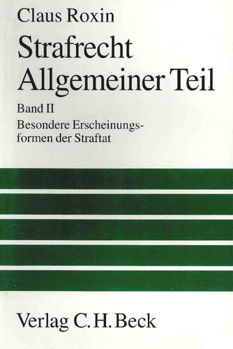 Besondere Erscheinungsformen der Straftat