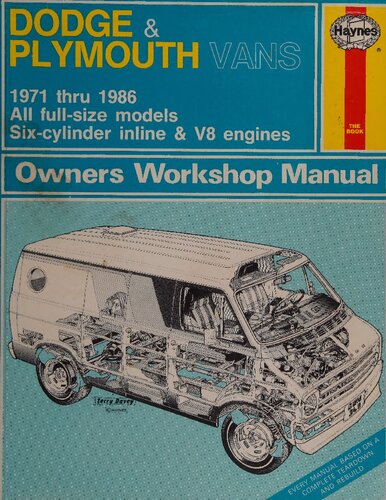 Haynes Dodge & Plymouth Vans 1971 thru 1986 Owners Workshop Manual