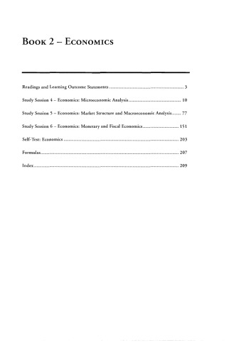 SchweserNotes. 2011 CFA exam. Level 1 Book 2- Economics