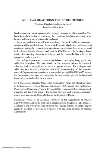 Nuclear Reactions for Astrophysics: Principles, Calculation and Applications of Low-Energy Reactions