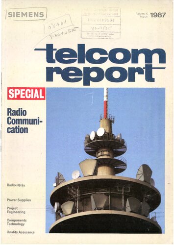 SIEMENTS telcom report SPECIAL 1987/08: Radio Communication
