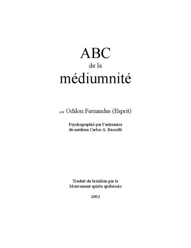ABC de la médiumnité