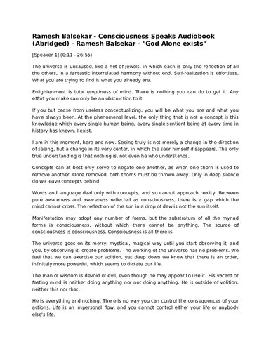 The Ultimate Understanding ( Only God alone exists, God is all there is , there is no you )