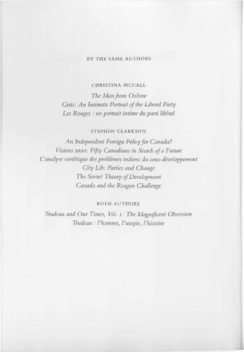 Trudeau and our times Volume 2