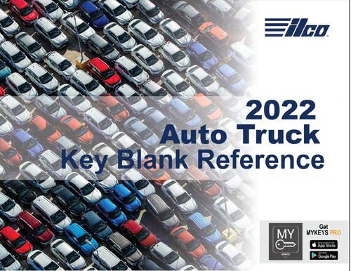 Ilco 2022 Auto Truck Key Blank Reference