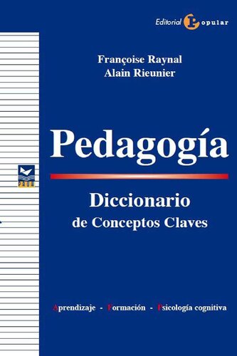 Pedagogía. Diccionario de conceptos claves