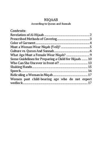 Niqaab According to Qur'an and Sunnah