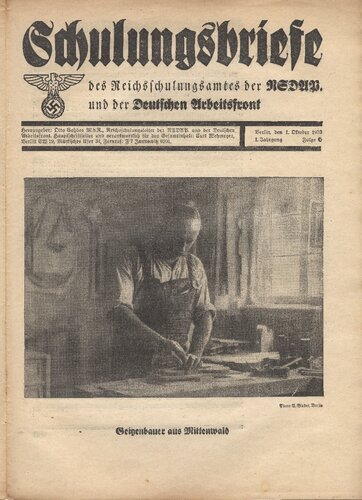 NSDAP Schulungsbrief 1933_06
