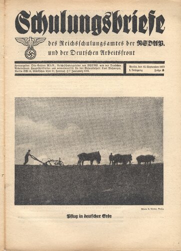NSDAP Schulungsbrief 1933_05