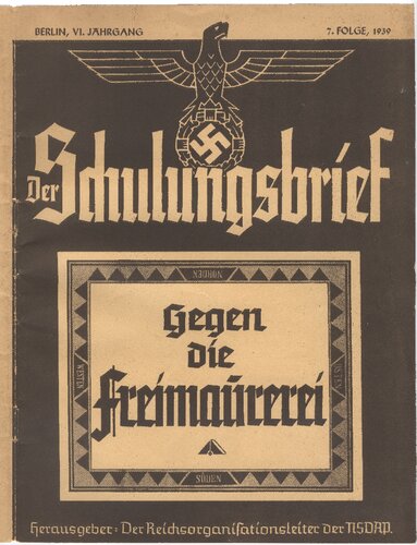 NSDAP Schulungsbrief 1939_01 „Mutter oder Genossin: Familie oder Kollektiv - Programmpunkt 21, 2. Heft“