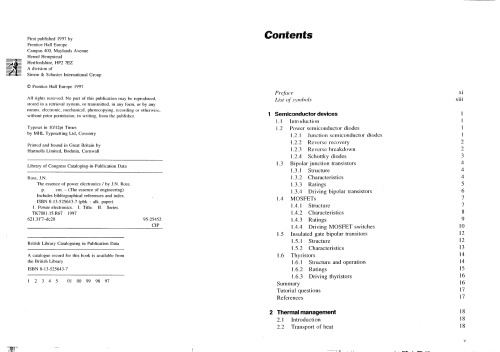 The Essence of Power Electronics (Essence of Engineering)