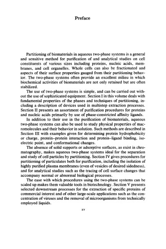 Aqueous Two-Phase Systems