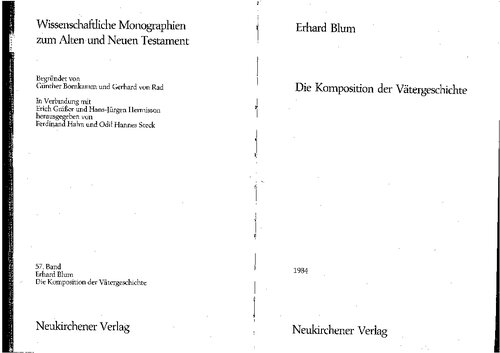 Die Komposition der Vätergeschichte