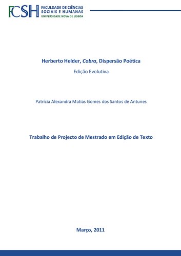 COBRA - Dispersão Poética - Edição Evolutiva