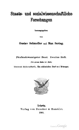 Ein schlesisches Dorf und Rittergut