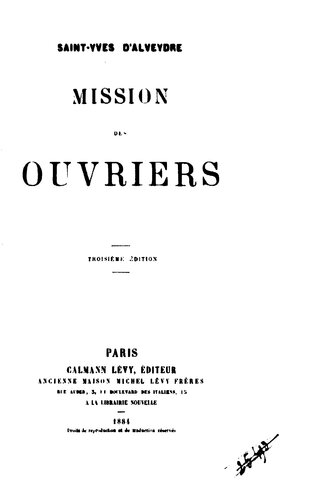 Mission des ouvriers