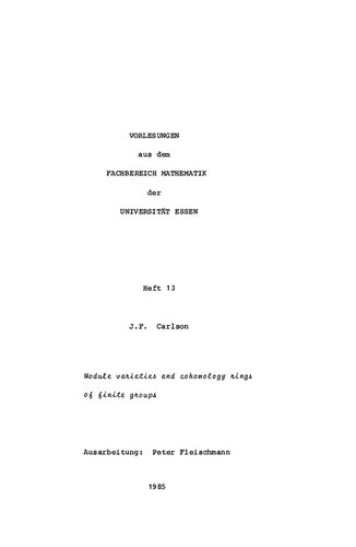 Module varieties and cohomology rings of finite groups