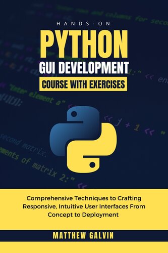 Hands-on Python GUI Development Course With Exercises