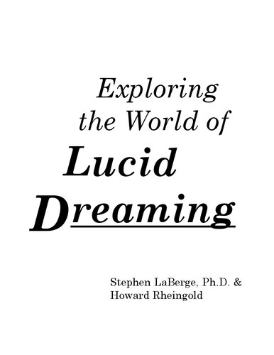 Exploring the world of lucid dreaming