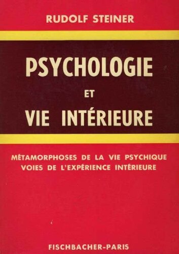 Psychologie et vie intérieure
