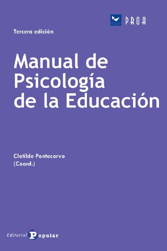 Manual de psicología de la educación
