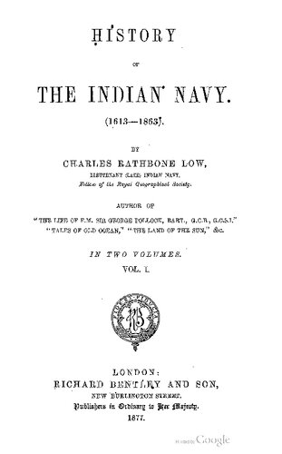 History of the Indian Navy (1613-1863)