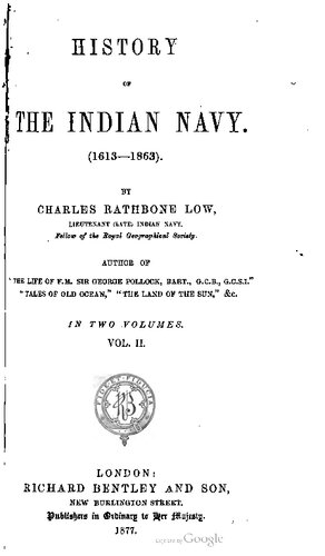 History of the Indian Navy (1613-1863)