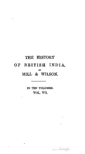 The history of British India from 1805 to 1835
