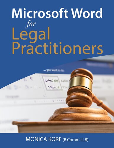 Microsoft Word For Legal Practitioners