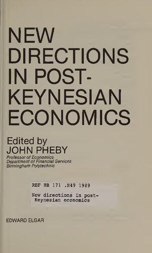 New directions in post-Keynesian economics
