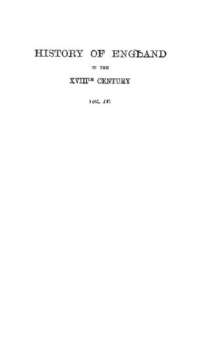 History of England in den eighteenth century