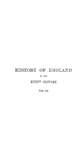 History of England in den eighteenth century