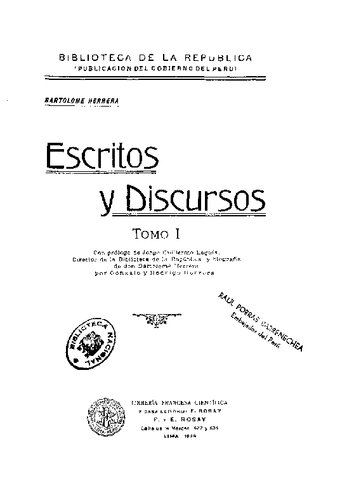 Escritos y discursos