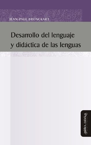 Desarrollo del lenguaje y didáctica de las lenguas