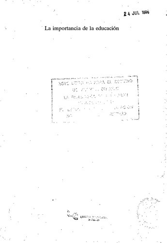 La importancia de la educación