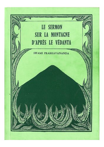 Le Sermon sur la montagne d'après le Védanta