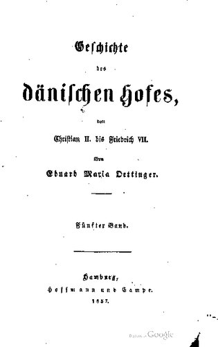 Geschichte des dänischen Hofes, von Christian II. bis Friedrich VII.