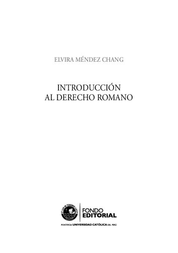 Introducción al derecho romano