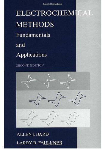 Electrochemical Methods: Fundamentals and Applications