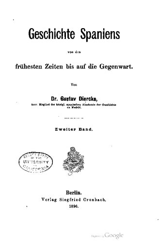 Geschichte Spaniens von den frühesten Zeiten bis auf die Gegenwart