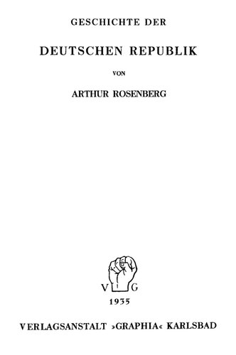 Geschichte der deutschen Republik