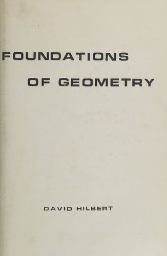 Foundations of Geometry