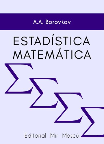 Estadística Matemática - Borovkov Editorial Mir Moscu