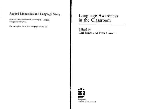Language awareness in the classroom