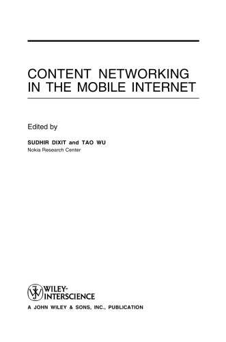 Content Networking in the Mobile Internet