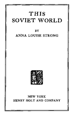 This Soviet World
