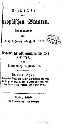 Zunehmender Verfall und neuer Aufschwung des Reides bis zu dem Frieden von Vasvar und dem Falle von Candia in den Jahren 1664 und 1669
