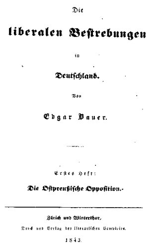 Die ostpreußische Opposition.