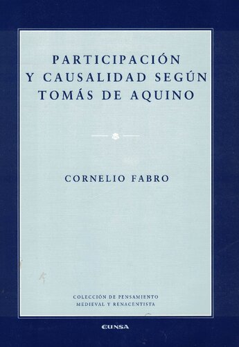 Participación y causalidad según Tomás de Aquino