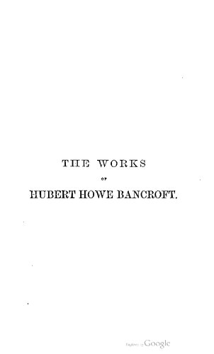 History of the Northwest Coast / 1543-1800